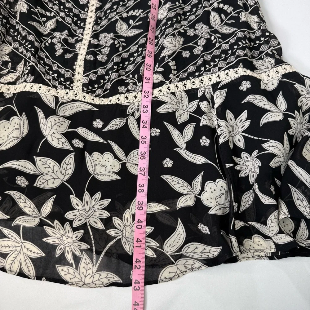 Anthropologie Floreat Grasslands Embroidered Lace Floral Midi Dress - Picture 16 of 16
